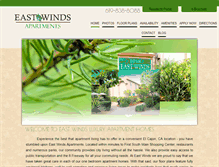 Tablet Screenshot of eastwindsapts.com